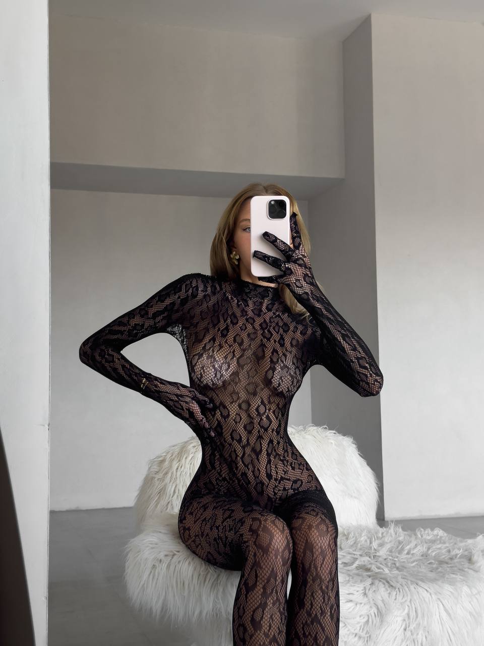 Sabrina Black Vücut Çorabı