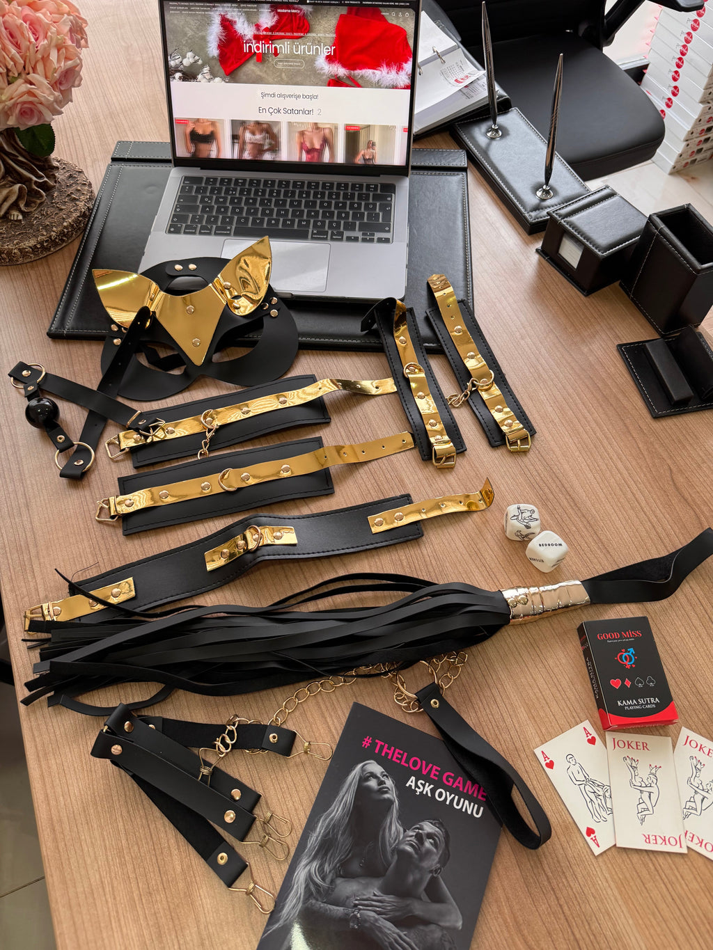 🖤 Gold & Black 7 Parça Passion Set