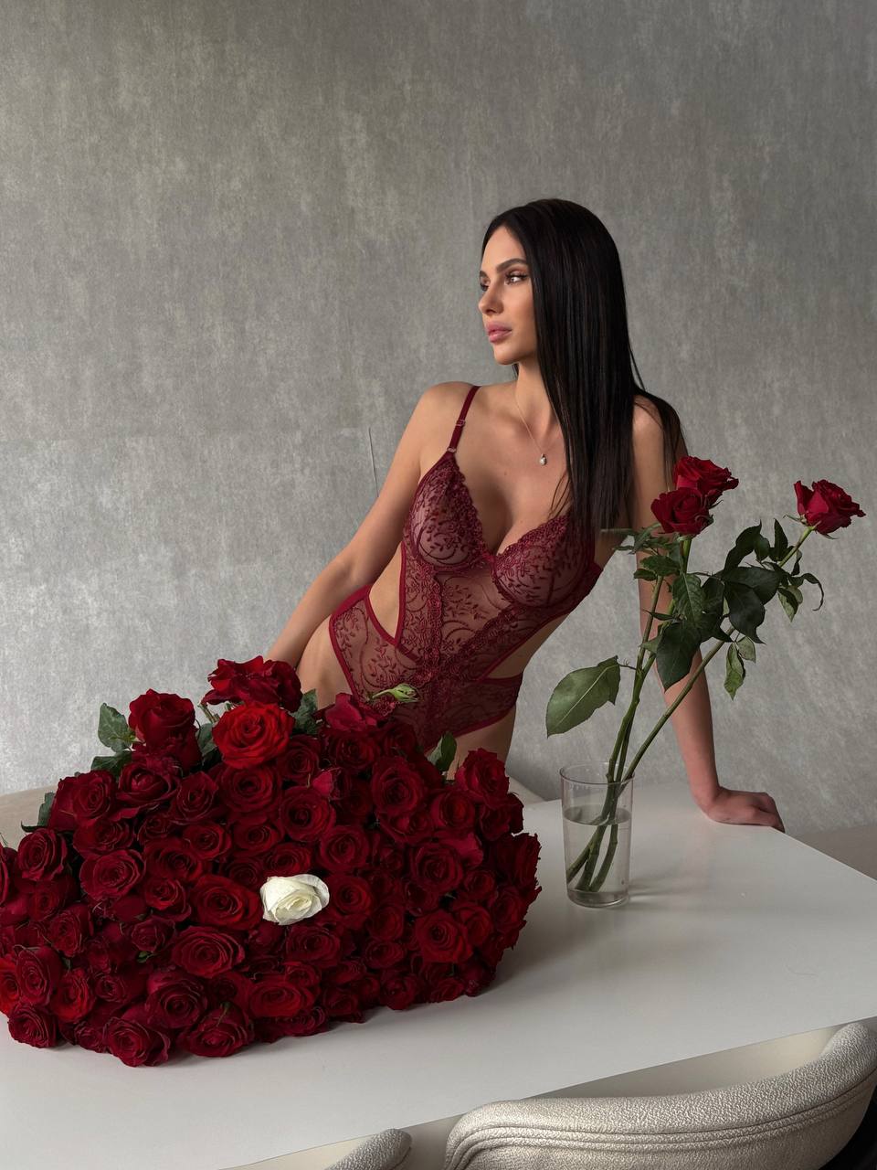 Catherine  Brode Detaylı Balenli Bodysuit