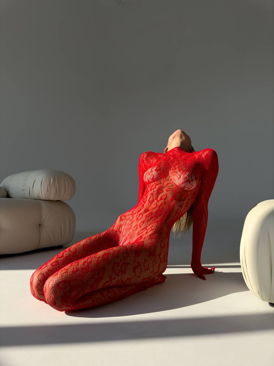 Sabrina Red Vücut Çorabı