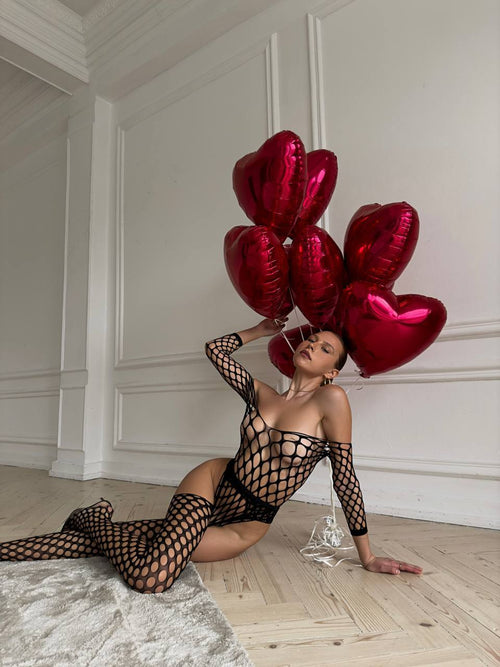 Adriana Transparan Vücut Çorabı
