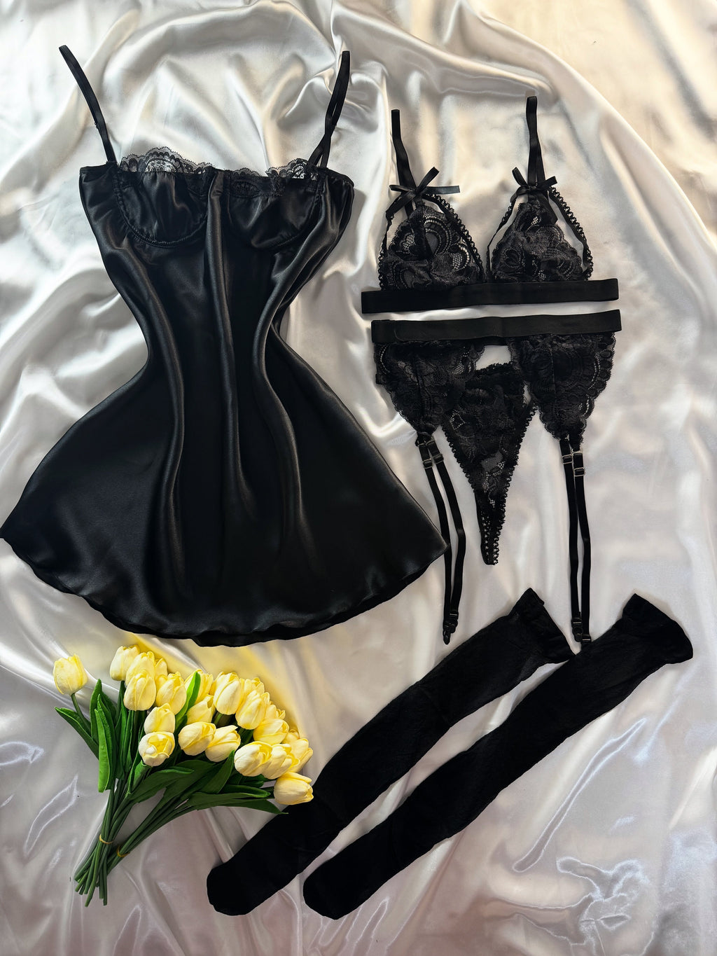 Seraphine  Balenli Set (Jartiyer Hediyeli &Çorap Dahil)
