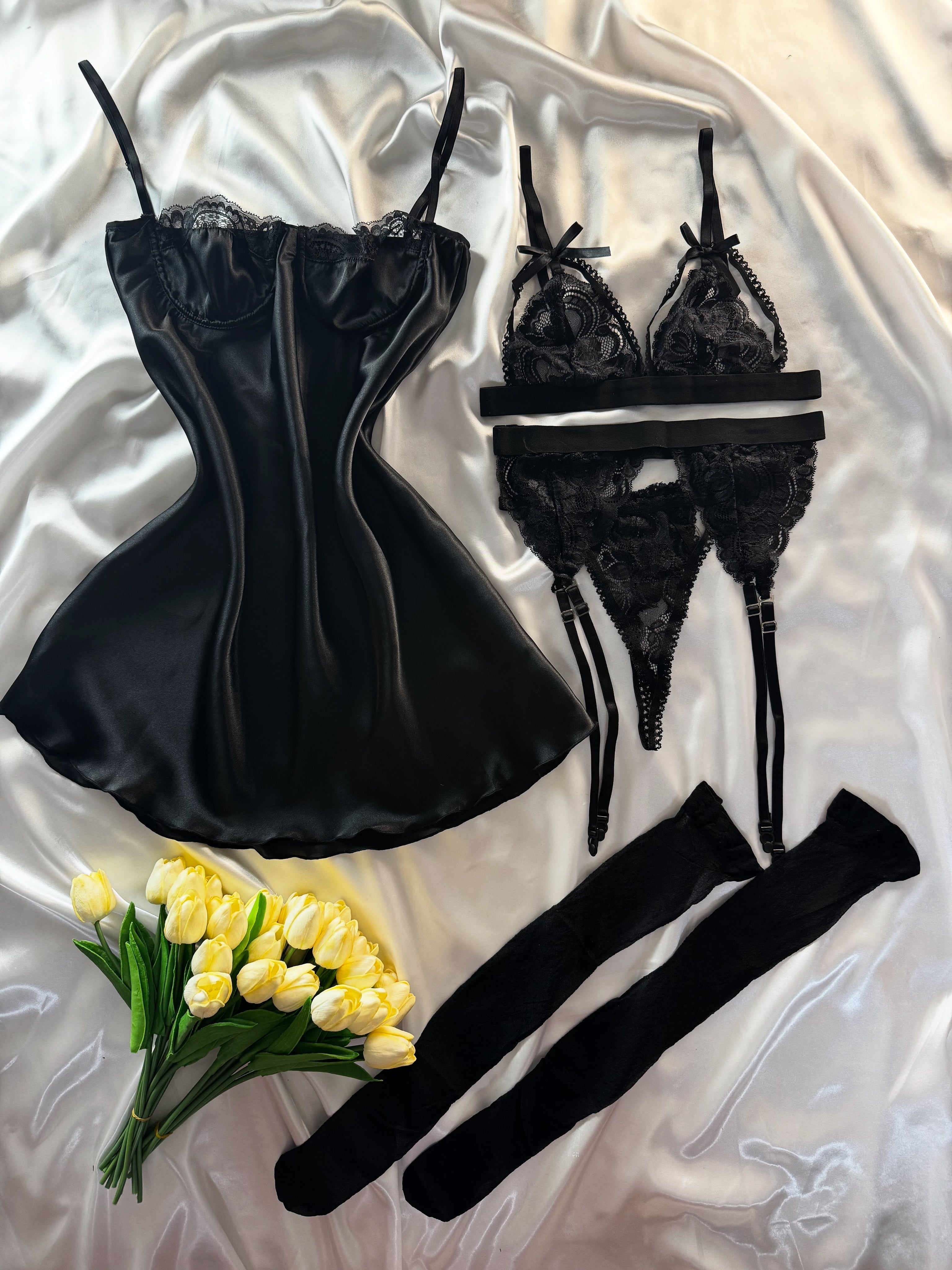 Seraphine  Balenli Set (Jartiyer Hediyeli &Çorap Dahil)