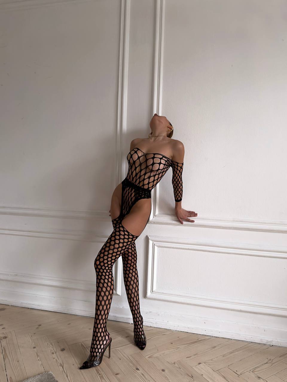 Adriana Transparan Vücut Çorabı
