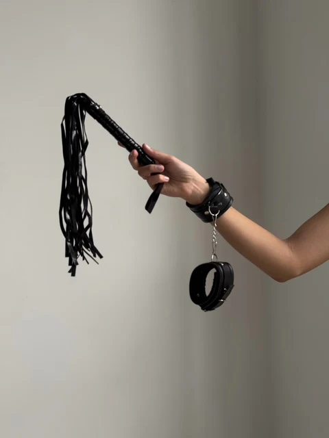 Passion Siyah Deri Kamçı