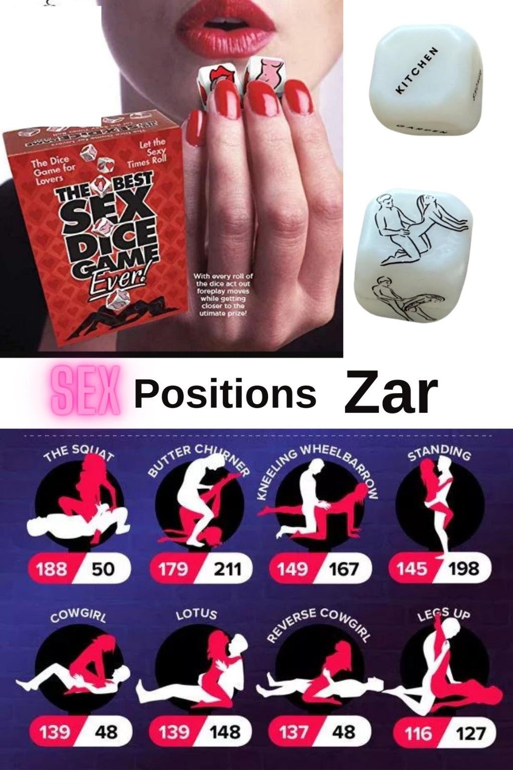 Sex Dice Game Set