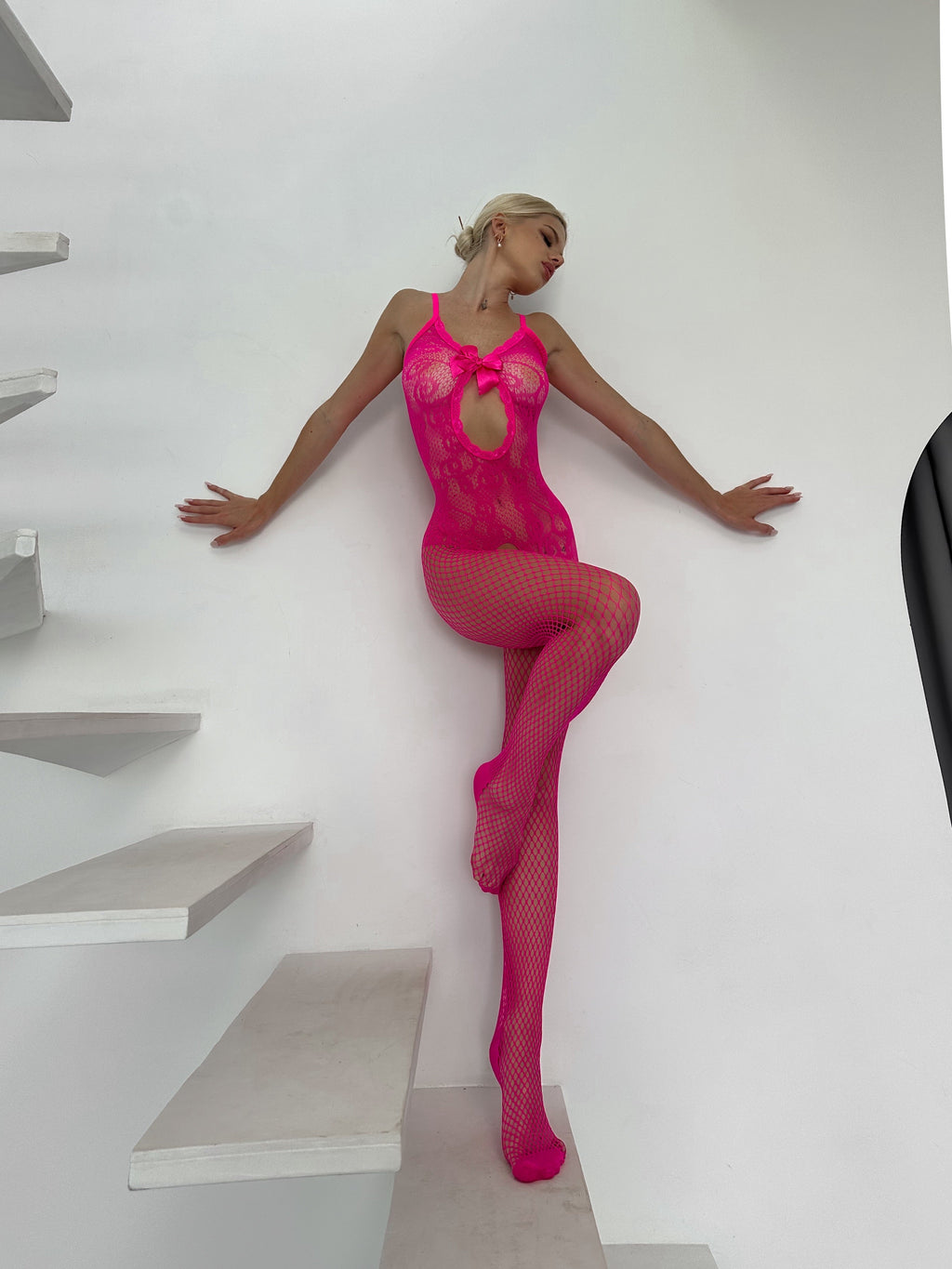 Isabel Pinky Vücut Çorabı